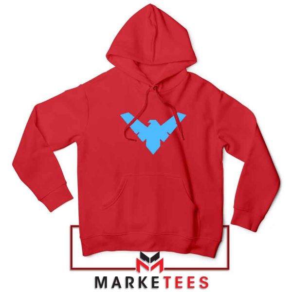 Nightwing Logo Batman Characters Red Hoodie