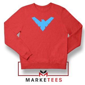 Nightwing Logo Batman Characters Red Sweatshirt