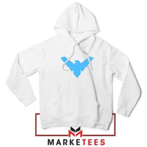 Nightwing Logo Batman Characters White Hoodie