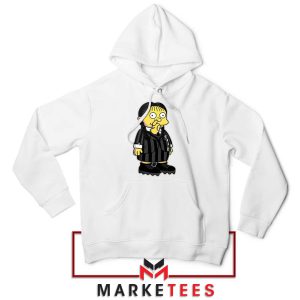 Inspired Wednesday Bart Face Hoodie