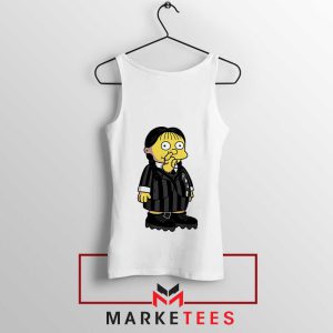 Style Wednesday Addams art Face Tank Top