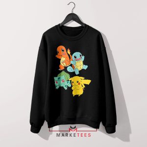 Pokemon GO Fun Character Black Sweatshirt