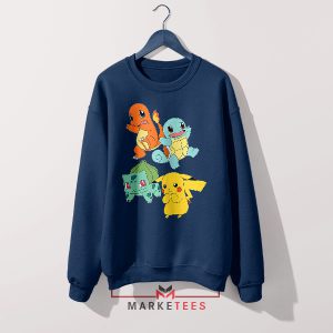 Pokemon GO Fun Character Navy Sweatshirt