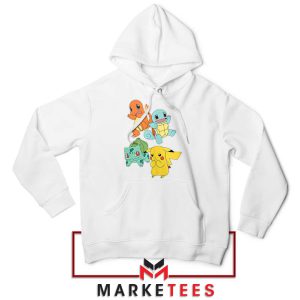 Pokemon GO Fun Character White Hoodie