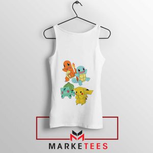 Pokemon GO Fun Character White Tank Top