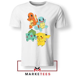 Pokemon GO Fun Character White Tshirt