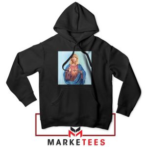 Saint Jesus Taylor Swift Paint Black Hoodie