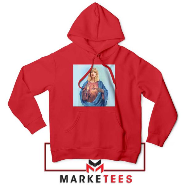 Saint Jesus Taylor Swift Paint Red Hoodie