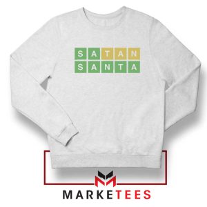 Satan Santa Xmas Wordle Funny Sweatshirt