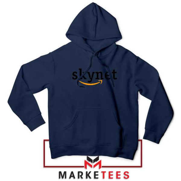 Skynet E Commerce Logo Parody Navy Hoodie