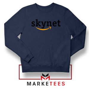 Skynet E Commerce Logo Parody Navy Sweatshirt