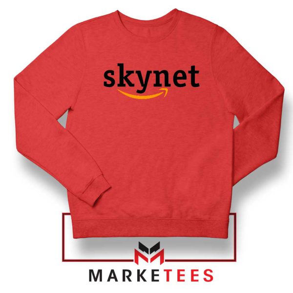 Skynet E Commerce Logo Parody Red Sweatshirt