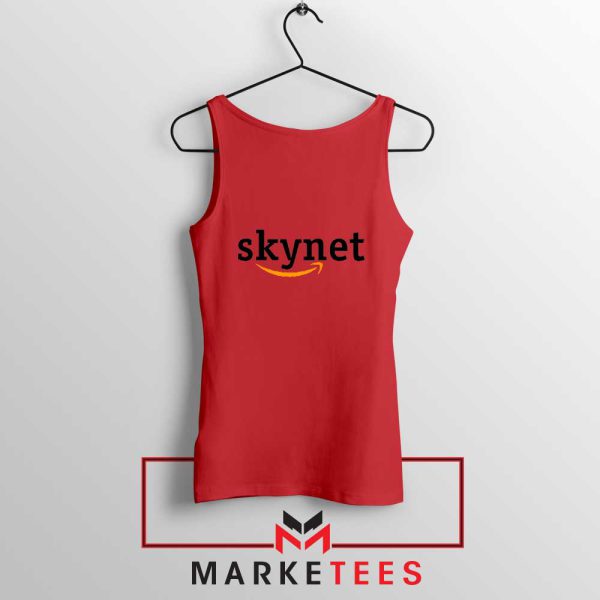 Skynet E Commerce Logo Parody Red Tank Top