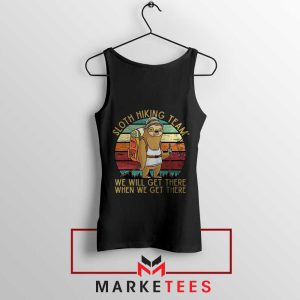 Slow and Steady Wins the Race Hiking Black Tank Top