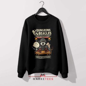 Snoopy Inspired Peanuts DnD Game Black Sweatshirt