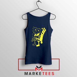 SpongeBob Cartoon Comedy Navy Tank Tops