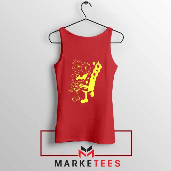 SpongeBob Cartoon Comedy Red Tank Tops