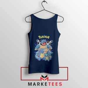 Squirtle Freak's Pokémon Game Navy Tank Top