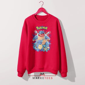 Squirtle Freak's Pokémon Game Red Sweatshirt