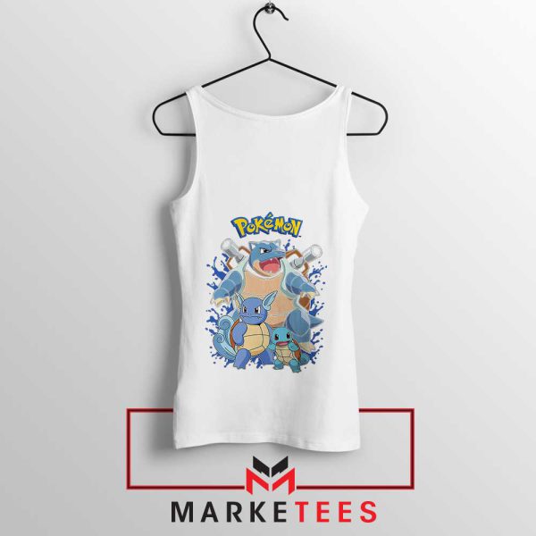 Squirtle Freak's Pokémon Game White Tank Top