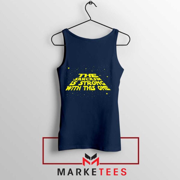 Star Wars Series Sarcasm Meme Navy Tank Top