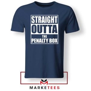 Straight Outta The Penalty Box Navy Tshirt