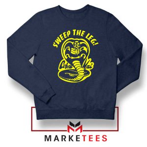 Sweep The Leg Cobra Kai Navy Sweatshirt