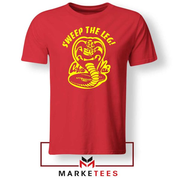 Sweep The Leg Cobra Kai Red Tshirt