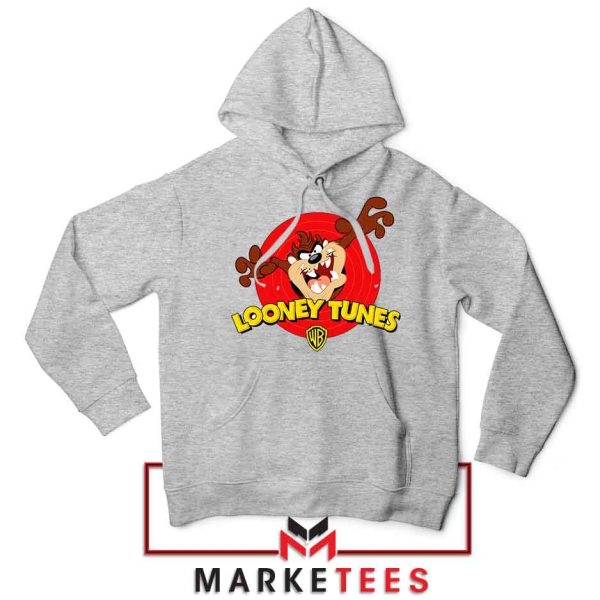 Tasmanian Looney Tunes Animals Grey Hoodie