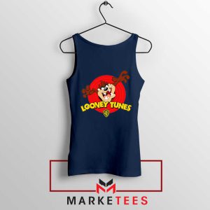 Tasmanian Looney Tunes Animals Navy Tank Top