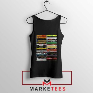 The 80s Style Cool Hip Hop Black Tank Top