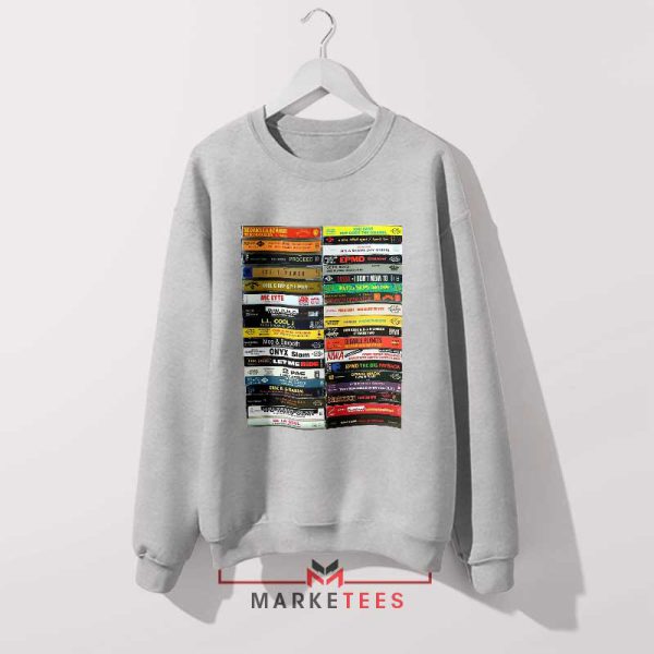 The 80s Style Cool Hip Hop Grey Sweatshirt