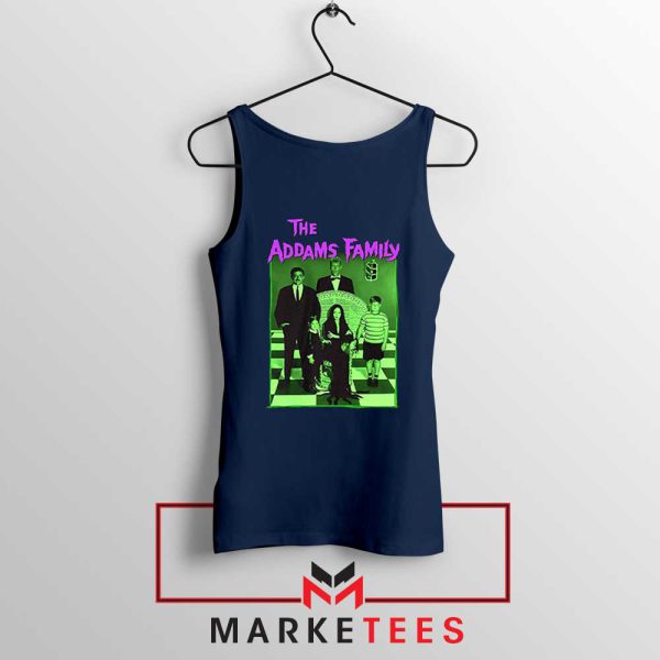 The Addams Family Portrait Series Navy Tank Top