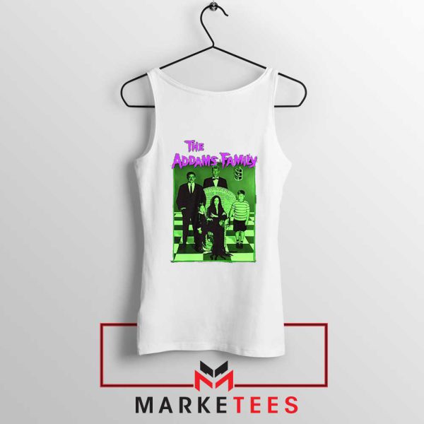 The Addams Family Portrait Series White Tank Top