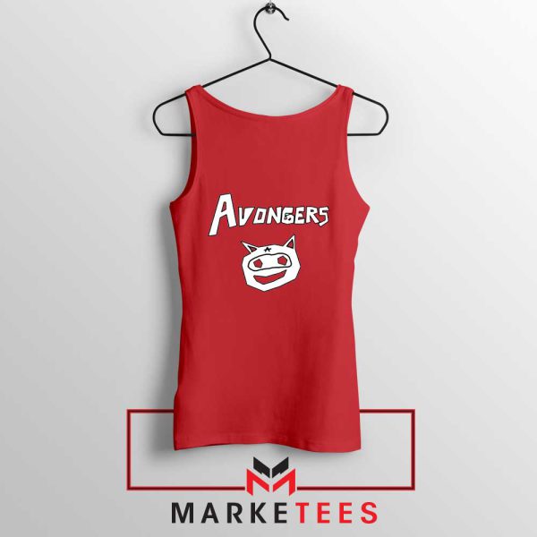 The Avongers Superhero Members Red Tank Top