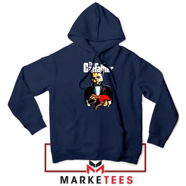 The Cat Father Day Film Parody Navy Hoodie