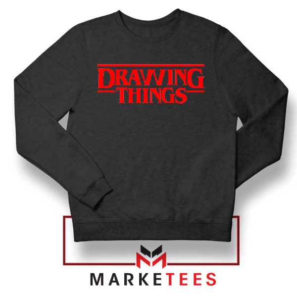 The Drawing Things Logo Memes Black Sweatshirt