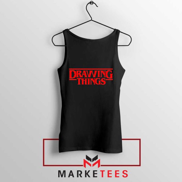 The Drawing Things Logo Memes Black Tank Top