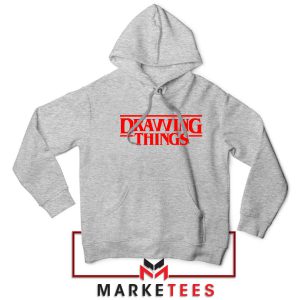 The Drawing Things Logo Memes Grey Hoodie