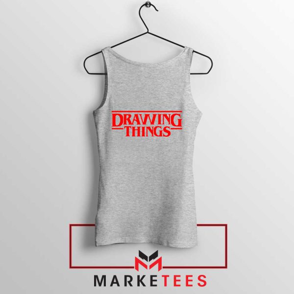 The Drawing Things Logo Memes Grey Tank Top