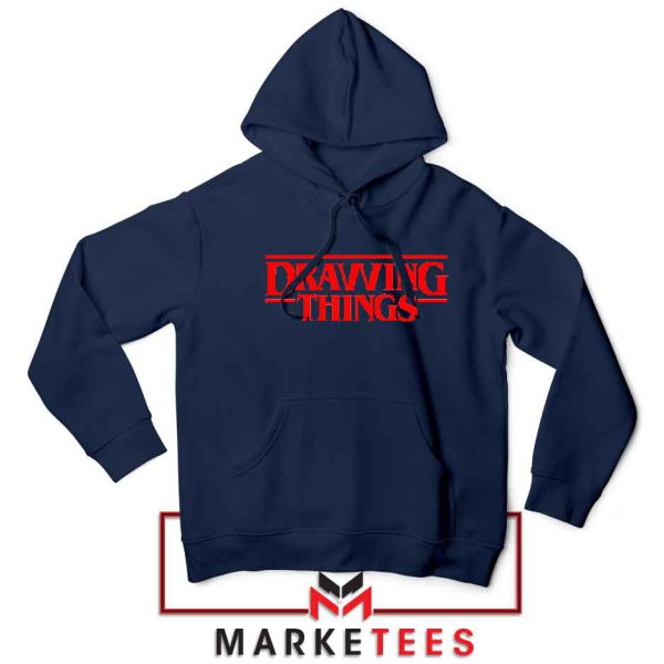 The Drawing Things Logo Memes Navy Hoodie