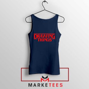 The Drawing Things Logo Memes Navy Tank Top