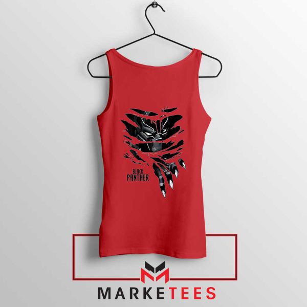 The King Black Panther Wakanda Red Tank Top