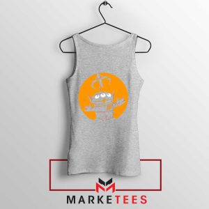 The Little Green Cartoon Characters Grey Tank Top