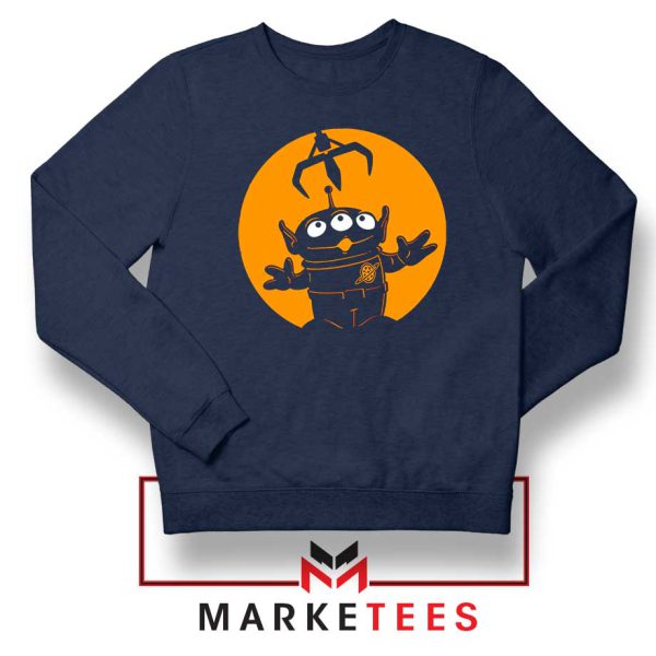 The Little Green Cartoon Characters Navy Sweatshirt