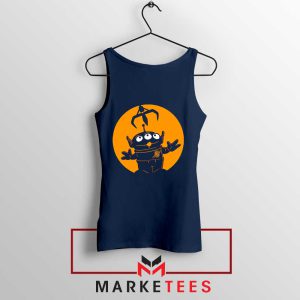 The Little Green Cartoon Characters Navy Tank Top