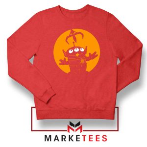 The Little Green Cartoon Characters Red Sweatshirt