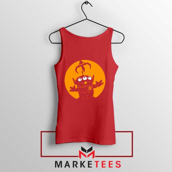 The Little Green Cartoon Characters Red Tank Top