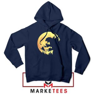 The Moon Christmas Monster Godzilla Navy Hoodie