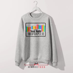 The Nerd Mafia Book Labels Grey Sweatshirt